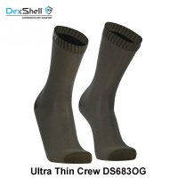 Neperšlampamos Kojinės DexShell Ultra Thin Crew DS683OG