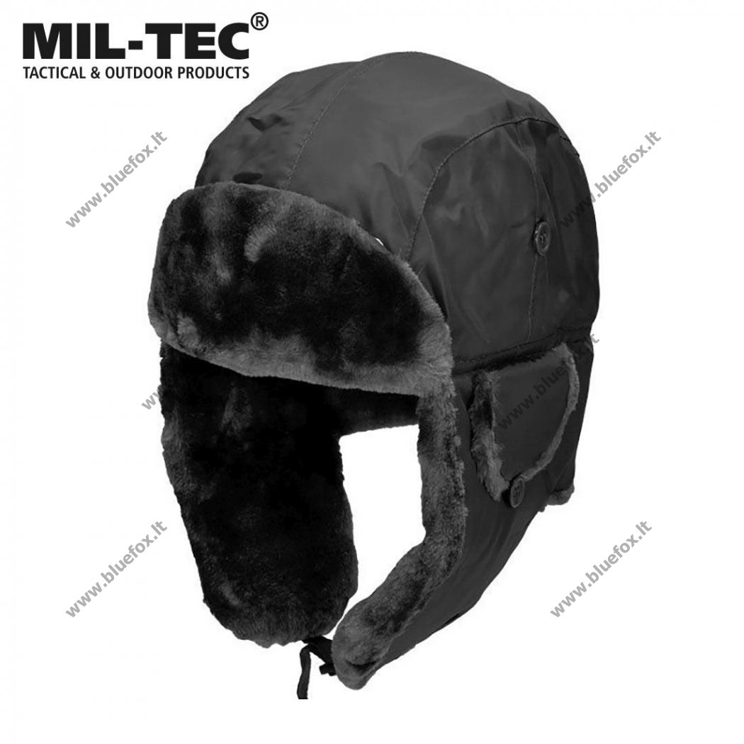 Mil-tec Žieminė kepurė Pilot MA1 juoda - Spauskite ant paveikslėlio norint uždaryti