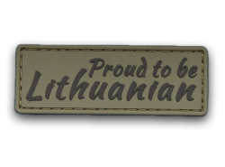 Patch PVC PROUD TO BE LITHUANIAN