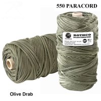 Virvutė 550 Paracord 90 m OD green