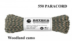 Virvutė 550 Paracord 30 m Woodland