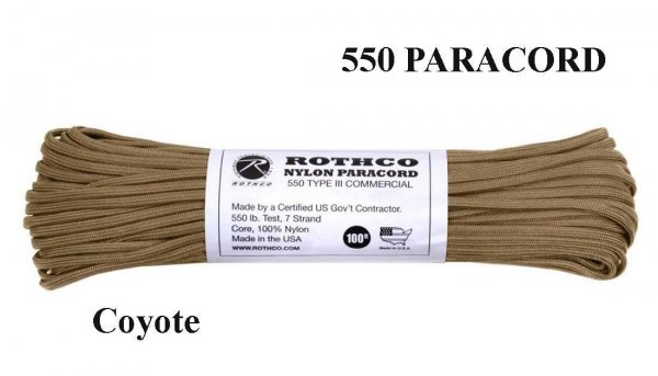 Virvutė 550 Paracord 30 m Coyote