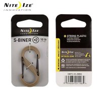 NITE-IZE plastikinis karabinas SBP2 coyote