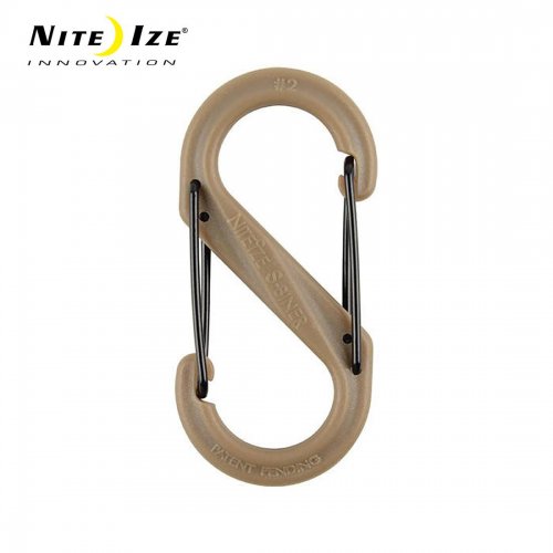 NITE-IZE plastikinis karabinas SBP2 coyote