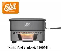 Solid fuel cookset, 1100ML, without non-stick coating CS1100HA