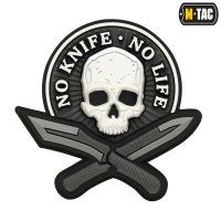 Emblema PVC `NO KNIFE - NO LIFE`