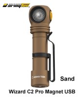 Armytek Wizard C2 Pro Magnet USB Hvit 3in1 hodelommelykt 2500 lm Sand