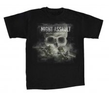 Koszulka "Milpictures" czarna "Night assault"