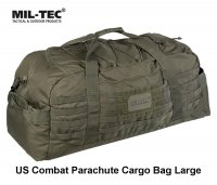 Liela Soma Mil-tec US Combat Parachute Cargo Bag Zaļš 105 L