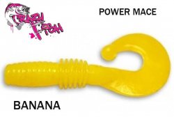 Przynęta miękka z zapachem Crazy fish Power Mace BANANA 4 cm