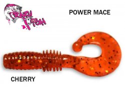 Przynęta miękka z zapachem Crazy fish Power Mace CHERRY 4 cm