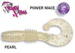 Gummifisch mit Geruch Crazy fish Power Mace PEARL 4 cm