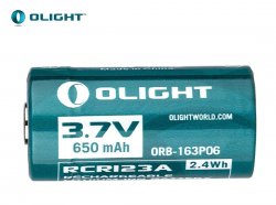 Olight RCR 123A 3,7 V 650 mAh akumuliatorius