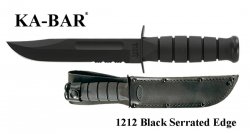 Нож KA-BAR Black Utility Serrated Edge