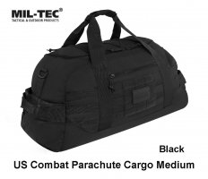 Torba Mil Tec US Combat Parachute Cargo Medium Czarna 54 L