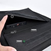 Batería solar de viaje 80W, USB tipo C, 2xUSB, 158x41cm, Choetech