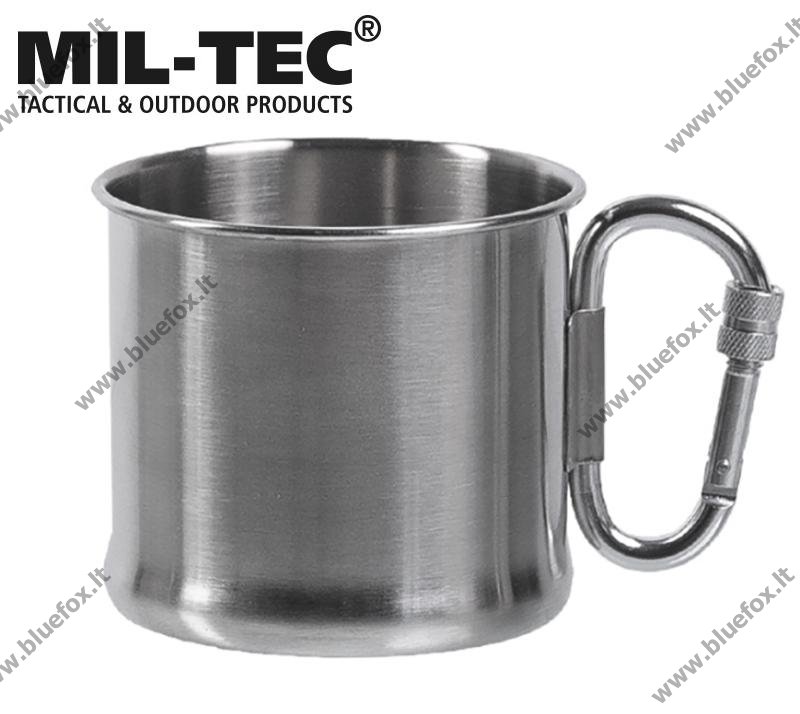 Metalinis puodelis su karabinu 500 ml - Spauskite ant paveikslėlio norint uždaryti