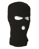 Balaclava black 3 holes acrlyic