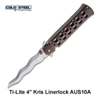 Sulankstomas peilis Cold Steel Ti-Lite 4" Kris Linerlock AUS10A