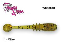 Crazy Fish Whitebait Esca Morbida 2,0 cm 01- Olive
