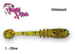 Мinkštas masalas Crazy Fish Whitebait 2,0 cm 01- Olive