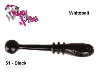 Мinkštas masalas Crazy Fish Whitebait 2,0 cm 51- Black