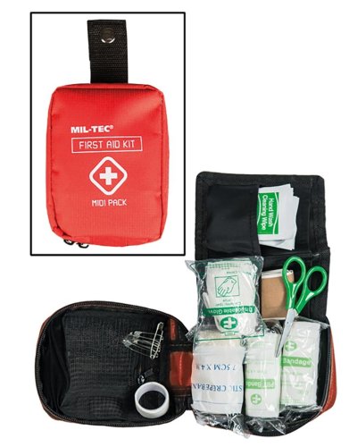Vaistinėlė Mil-tec First Aid MIDI (raudona) 16025910