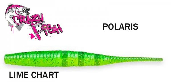Crazy fish Polaris 10.0 cm LIME CHART Мaitsestatud peibutussööda [01-38-100-7d]