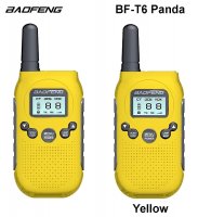 Radijo stočių rinkinys Baofeng BF-T6 PMR Panda 2 vnt. Geltonas