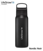 Gertuvė 700 ml su LifeStraw Go 2.0 filtru Nordic Noir