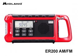 Avarinis radijas su powerbank funkcija Midland ER200 AM/FM
