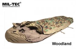 Mil-Tec Modular Miegmaišio Užvalkalas Woodland