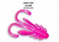 Мaitsestatud peibutussöödad Crazy Fish Allure 40 mm Toxic Pink