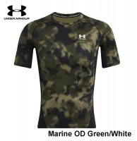 Termo marškinėliai Under Armour HeatGear Marine OD Green/White
