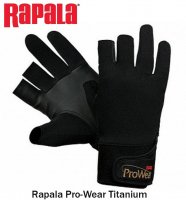 Rapala Pro-Wear Titanium Fishing Gloves