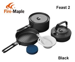 Fire-Maple Feast 2 kempingo indų rinkinys juodas