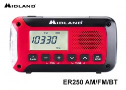 Avarinis radijas su powerbank funkcija Midland ER250 AM/FM/BT