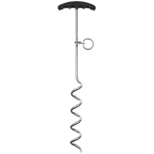 Sraigtinis metalinis kuoliukas palapinei su plastikinė rankena, 45 cm (27890)