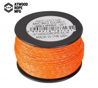 Virvė Atwood Rope MFG Micro Cord Reflective 38 m Neon Orange