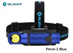 Olight Perun 2 Head and Angle Flashlight with headband Blue