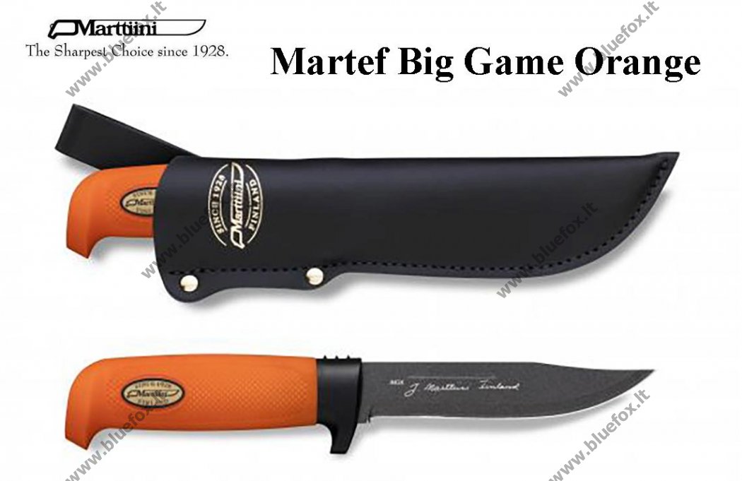 Marttiini medžioklinis peilis Martef Big Game Orange 390024T - Spauskite ant paveikslėlio norint uždaryti