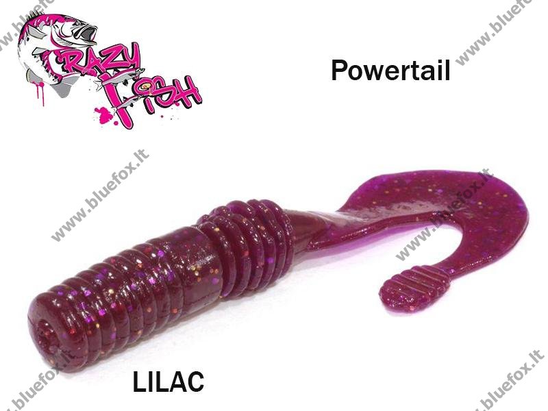 Guminukas aromatizuotas Crazy Fish Powertail LILAC 7cm - Spauskite ant paveikslėlio norint uždaryti