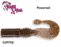 Guminukas aromatizuotas Crazy Fish Powertail COFFEE 7cm