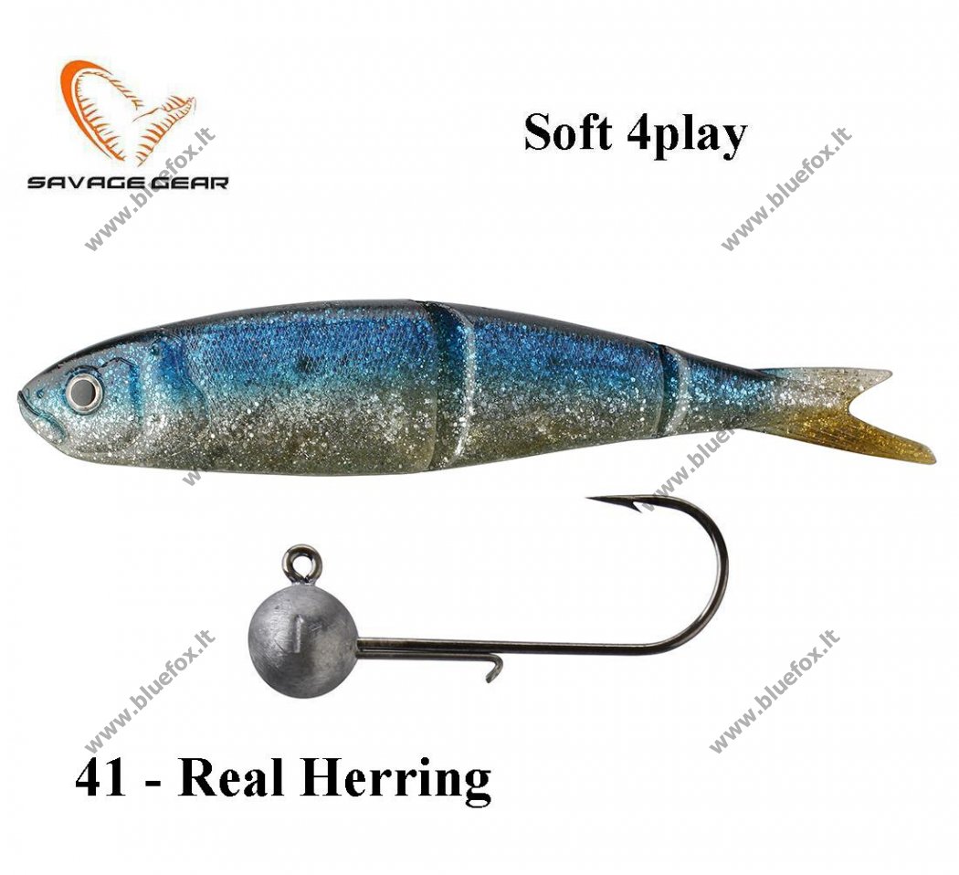 Masalas Savage Gear LB Soft 4Play SWIM&JERK Real Herring - Spauskite ant paveikslėlio norint uždaryti