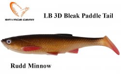 Savage gear LB 3D Bleak Paddle Tail Gumijas zivtiņas Rudd Minnow