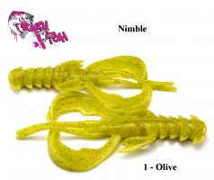 Crazy Fish Nimble 1.6"(4cm) Olive