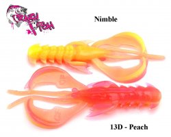 Приманка Crazy Fish Nimble 2" 5 см Peach плавающий