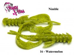 Gummiköder mit Geruch Crazy Fish Nimble 2"(5cm) Watermelon