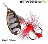 Savage gear Pöörellant Rotex Gold Silver