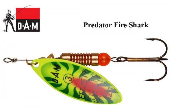 Sukriukės (blizgės) DAM Effzett predator Fire Shark